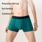 QINCAO Mens Boxers 6 Pack, Logo-Free Underwear, Soft Cotton, Breathable