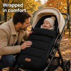 CrocnFrog Universal Baby Bunting Footmuff - Cosy Toes Fit Toddler Foot Muff for Stroller, Buggy, Pushchair & Pram Footmuffs Comes with Warm and Soft Polar Fleece Water, Wind