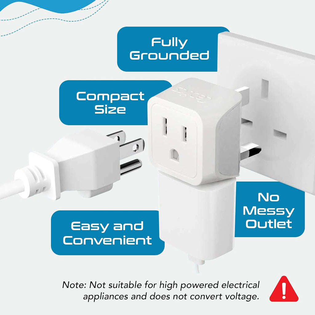 Ceptics 45W Universal Travel Adapter w/ 3 USB-A, 2 USB-C & Universal Input