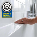 Dryzone Silicone Sealant White Anti Mould (310ml) - Premium Sanitary-Grade