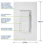Leviton Decora Smart Switch, Wi-Fi, D315S-1RW, White