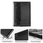 CoBak Clear Case for 6" Kindle 11th Generation 2024 and 2022 - Ultra-Slim Soft TPU Transparent Cover with Hand Strap, Lightweight & Durable Protection, Rose Gold