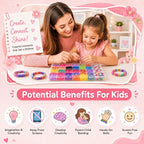 BIZEE 2700+ Loom Bands, Loom Band Kit for Boys and Girls with 32 Dazzling Colours, Baby Hair Bands for Ponytails, Loom Rubber Bands for DIY Bracelet Making with Accessories and Storage Box