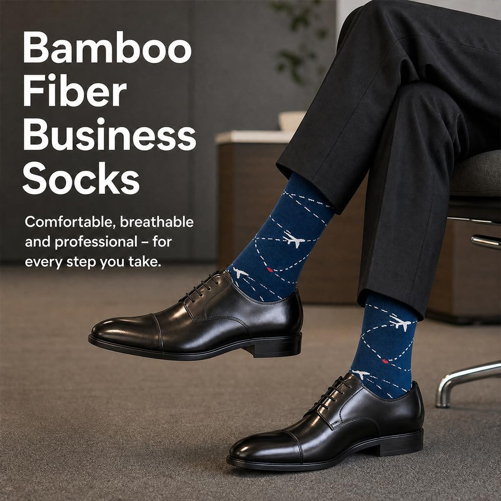WeciBor Men's Bamboo Seamless Socks 6/12 Pack
