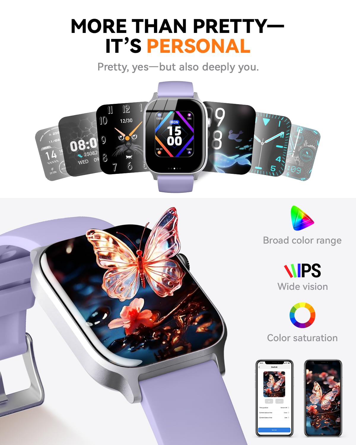 Smart Watch for Men Women- Answer/Make Call, 2026 IP68 Waterproof Fitness Tracker Watch with Sleep Step Counter Activity Smartwatch for Samsung Android iPhone iOS (Deep Burgundy, 1.83)