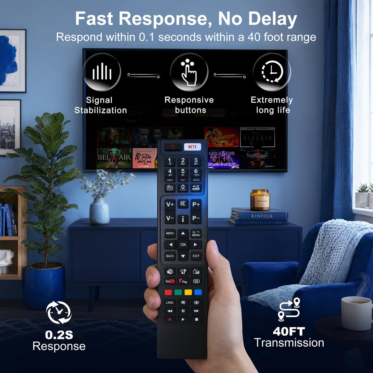 for Samsung TV Remote, for Samsung Smart TV Remote Control Replacement