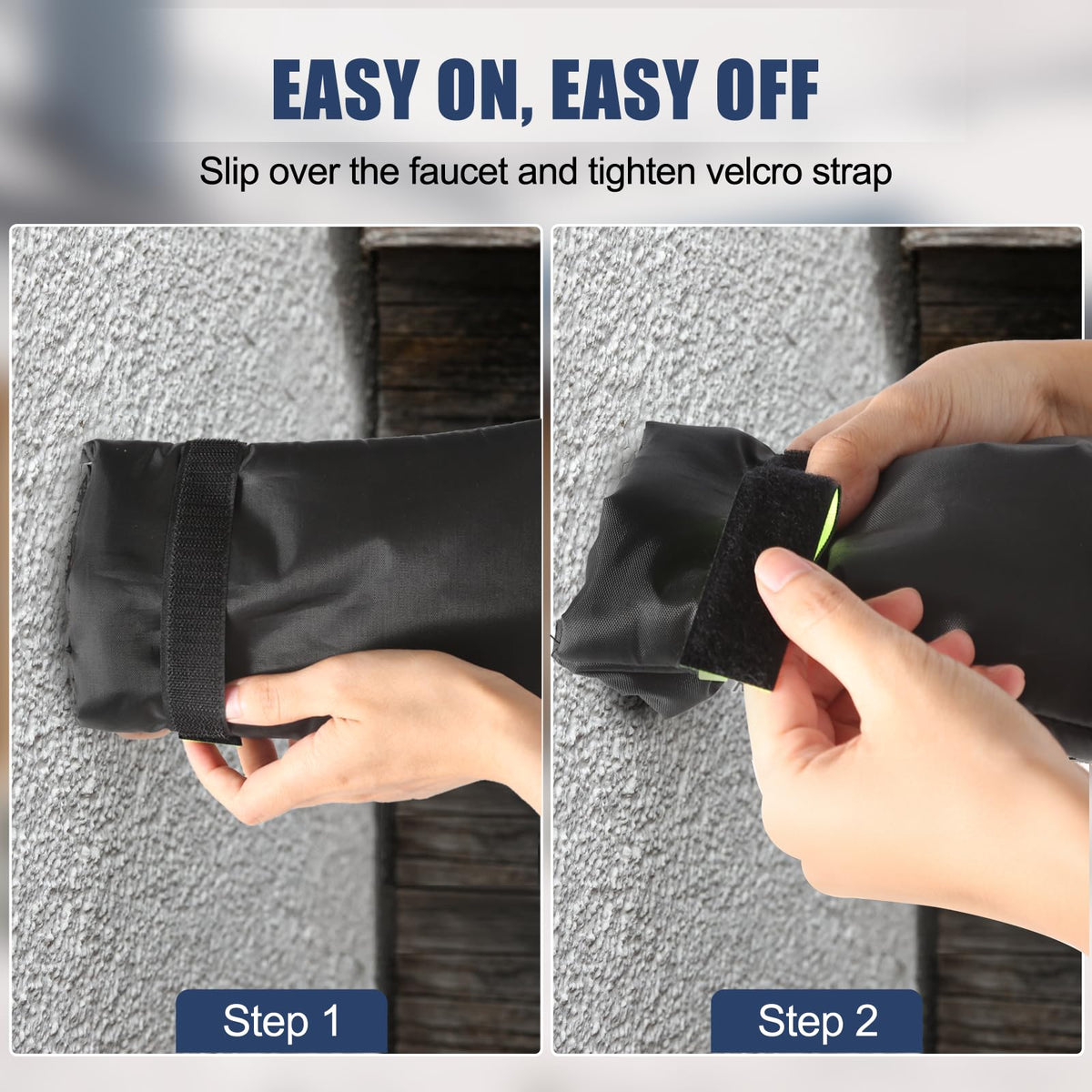 2 Pack Outdoor Faucet Covers for Winter Freeze Protection