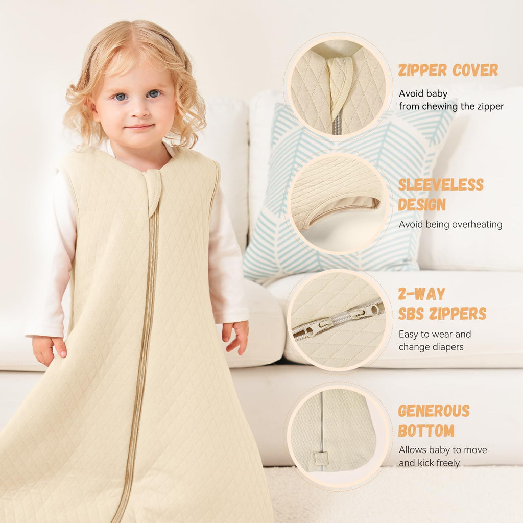 Yoofoss Baby Sleeping Bag 2.5 Tog 12-18 Months Grey