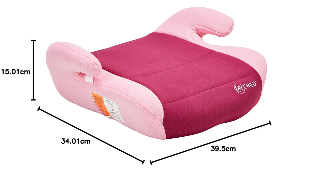 MyChild Brundle Group 2/3 Booster Car Seat Black., Backless Booster Seat. Lightweight 700g. From 15kg to 36kg Approx. 4 - 12 Years