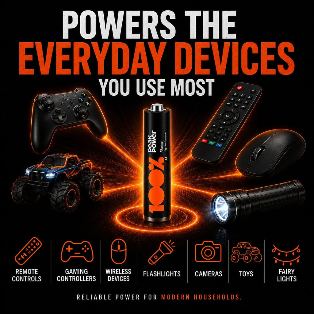 100PP AAA Batteries 40 Pack | Alkaline 1.5V Long-Lasting Power