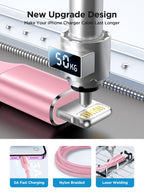 Aioneus iPhone Charger Cable 1M, MFi Certified Lightning Cable Fast iPhone Charging Cable Nylon Braided USB iPhone Charger Lead for iPhone 14 13 12 11 Pro Max XR XS X Max 8 7 6s Plus SE, iPad