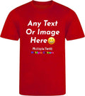 Varsany Personalised T Shirts Mens Womens Kids UK - Customised T Shirt with Any Text and Photo, Long-Lasting Printing - Design Your Own Custom T Shirt