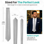 Trimming Shop 5cm Slim Skinny Solid Colour Necktie for Mens