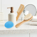 Baby Hair Brush with Wooden Handle and Super Soft Goat Bristles for Newborns, Infant, Toddlers, Kids