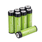 Amazon Basics Battery Charger for Rechargeable AA and AAA NiMh Batteries – UK Plug, 4-Bay, Black