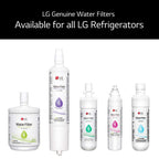 LG LT1000P - 6 Month / 200 Gallon Capacity Replacement Refrigerator Water Filter (NSF42, NSF53, and NSF401) ADQ74793501, ADQ75795105, AGF80300704, or AGF80300705 White