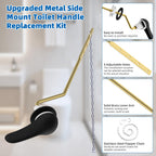 Hibbent Universal Metal Front Mount Toilet Handle Replacement Kit