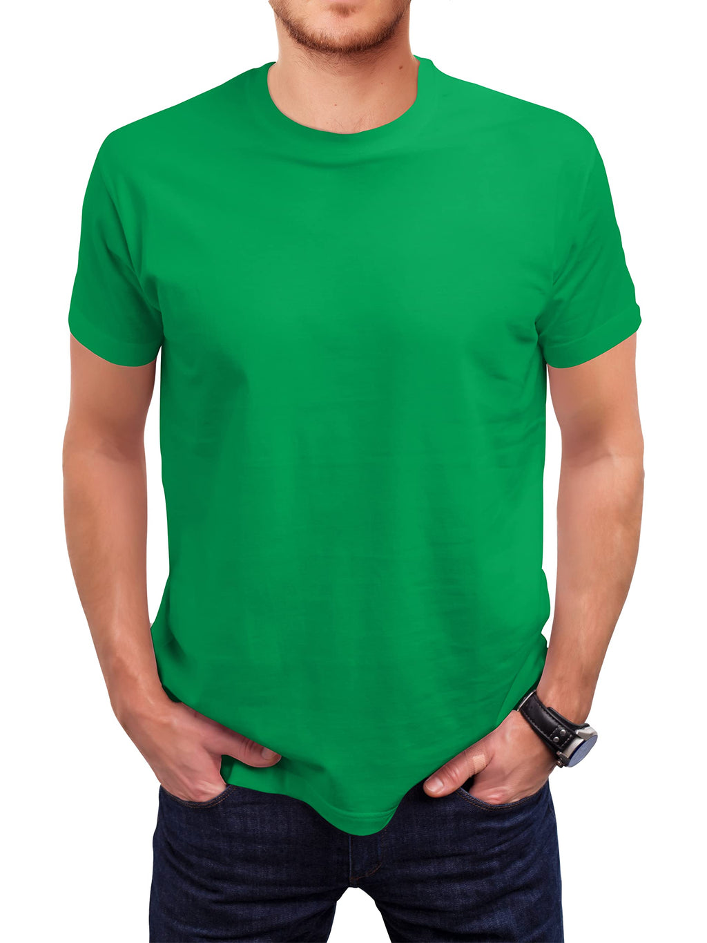 Love My Fashions Mens Plain T Shirt Crew Neck & Short Sleeve Cotton Tops for Men
