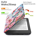 CoBak Case for 6" Kindle 11th Generation 2024 and 2022, Premium PU Leather Smart Cover with Auto Sleep/Wake for Kindle, Black