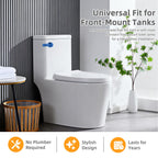 Hibbent Universal Metal Front Mount Toilet Handle Replacement Kit