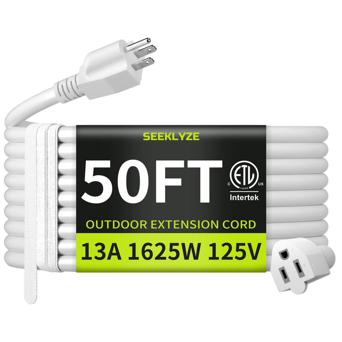 16/3 Black Extension Cord 6 FT Indoor, Short Extension Cord