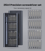 AXTH 25-in-1 Small Precision Screwdriver Set, Professional Magnetic Mini Repair Tool Kit for Phone, Computer, Watch, Laptop, Macbook, Ring Doorbell, Eyeglass, Electronic, [Bearing Steel] Screw Driver