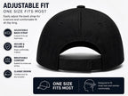 Baseball Cap for Men & Women, Adjustable Unisex 6 Panel Hat with Curved Peak, Breathable Eyelets, One Size Fits Most, Casual Sports Outdoor Wear