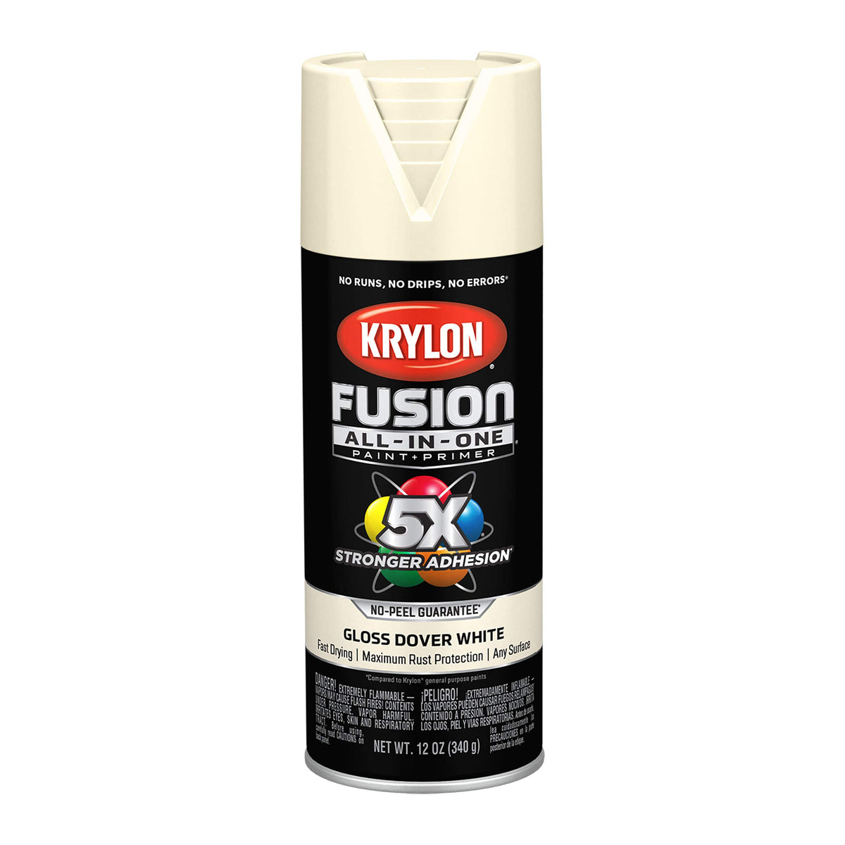 Krylon Fusion All-In-One, Metallic, Black Stainless Steel, 12 oz