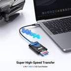 UGREEN SD Card Reader, USB C 312MB/S Card Adapter with Dual-Slot for TF/SD