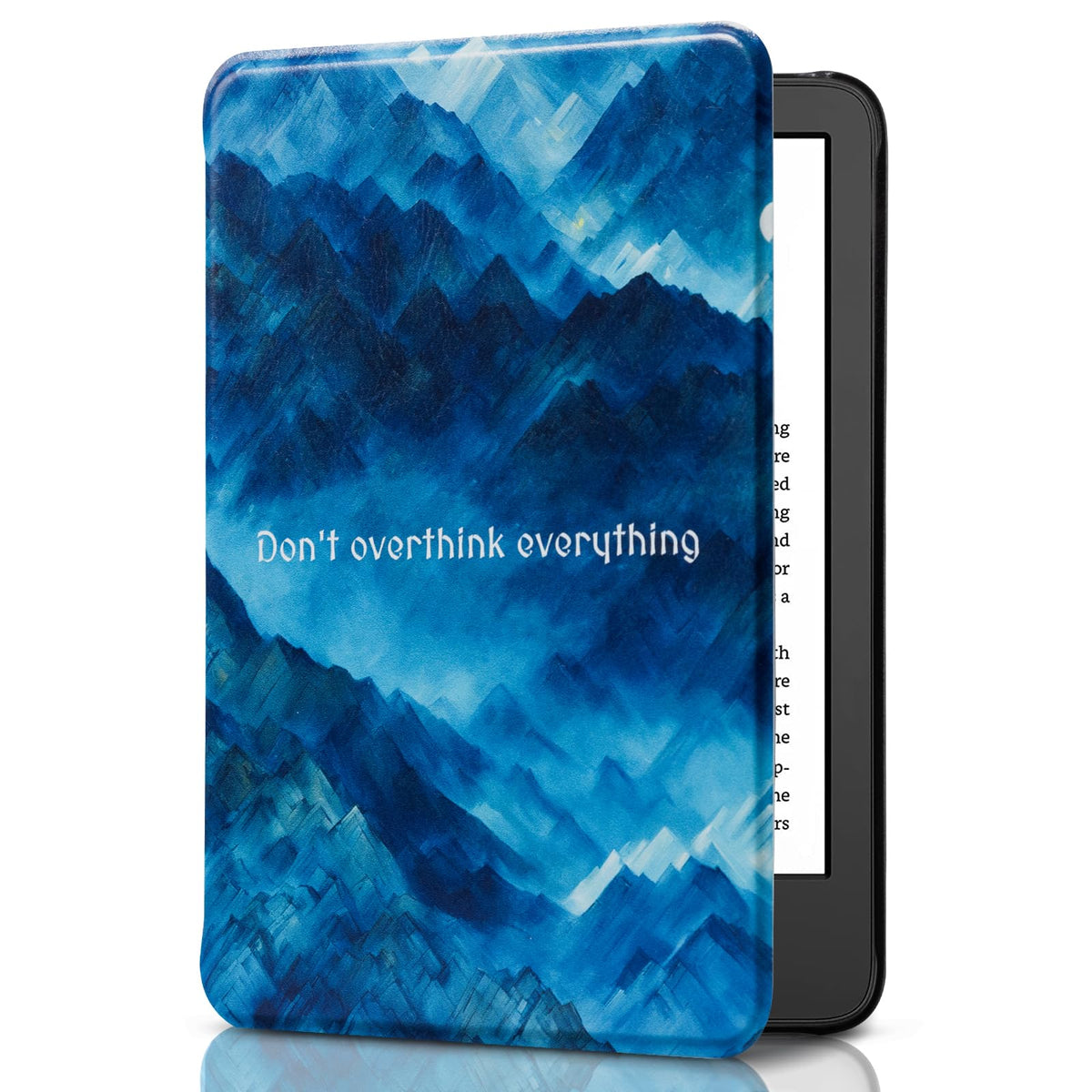 CoBak Case for 6" Kindle 11th Generation 2024 and 2022, Premium PU Leather Smart Cover with Auto Sleep/Wake for Kindle, Black