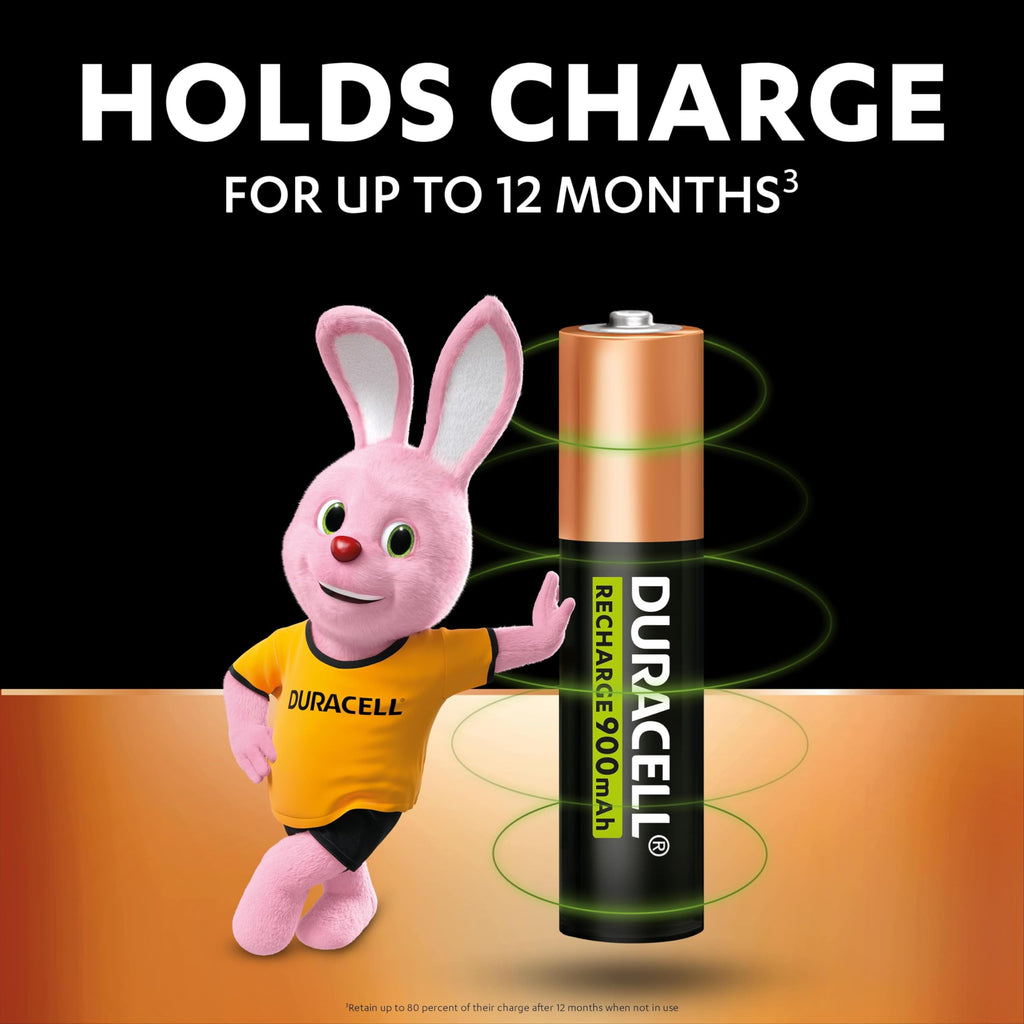 DURACELL AA Rechargeable Batteries (4 Pack) 1.2V, 2500 mAh NiMH