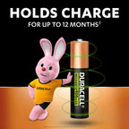 DURACELL AA Rechargeable Batteries (4 Pack) 1.2V, 2500 mAh NiMH