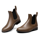 DREAM PAIRS Women's Ankle Wellies Chelsea Rain Boot