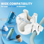 Wheelchair Cup Holder: Universal Cup Holder with Phone Holder for Pram Bike