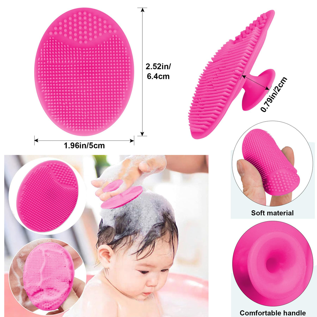 Baby Hair Brush with Wooden Handle and Super Soft Goat Bristles for Newborns, Infant, Toddlers, Kids