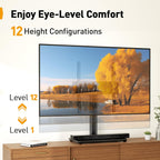 PERLEGEAR Universal Swivel TV Stand for 24-60 inch TVs up to 45kg