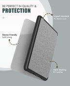 MoKo Case for 7" Kindle Paperwhite 12th Gen&Colorsoft 2024, Space Gray