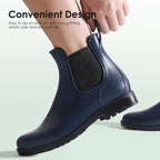 DREAM PAIRS Women's Ankle Wellies Chelsea Rain Boot