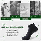 Niorasen Bamboo Trainer Socks for Men & Women, 6 Pairs, Low Cut