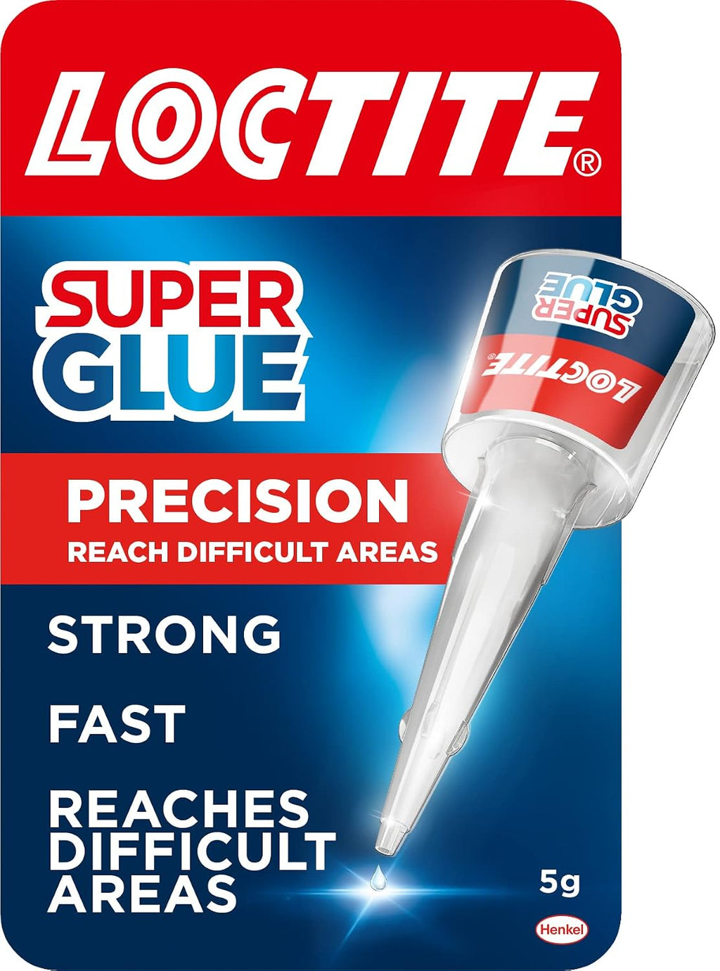 Loctite Precision Super Glue, Clear Fast-Setting Liquid Adhesive, 1 x 5 g