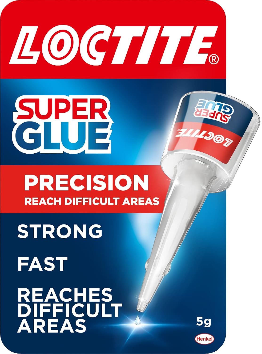 Loctite Precision Super Glue, Clear Fast-Setting Liquid Adhesive, 1 x 5 g