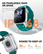 Smart Watch for Men Women- Answer/Make Call, 2026 IP68 Waterproof Fitness Tracker Watch with Sleep Step Counter Activity Smartwatch for Samsung Android iPhone iOS (Deep Burgundy, 1.83)