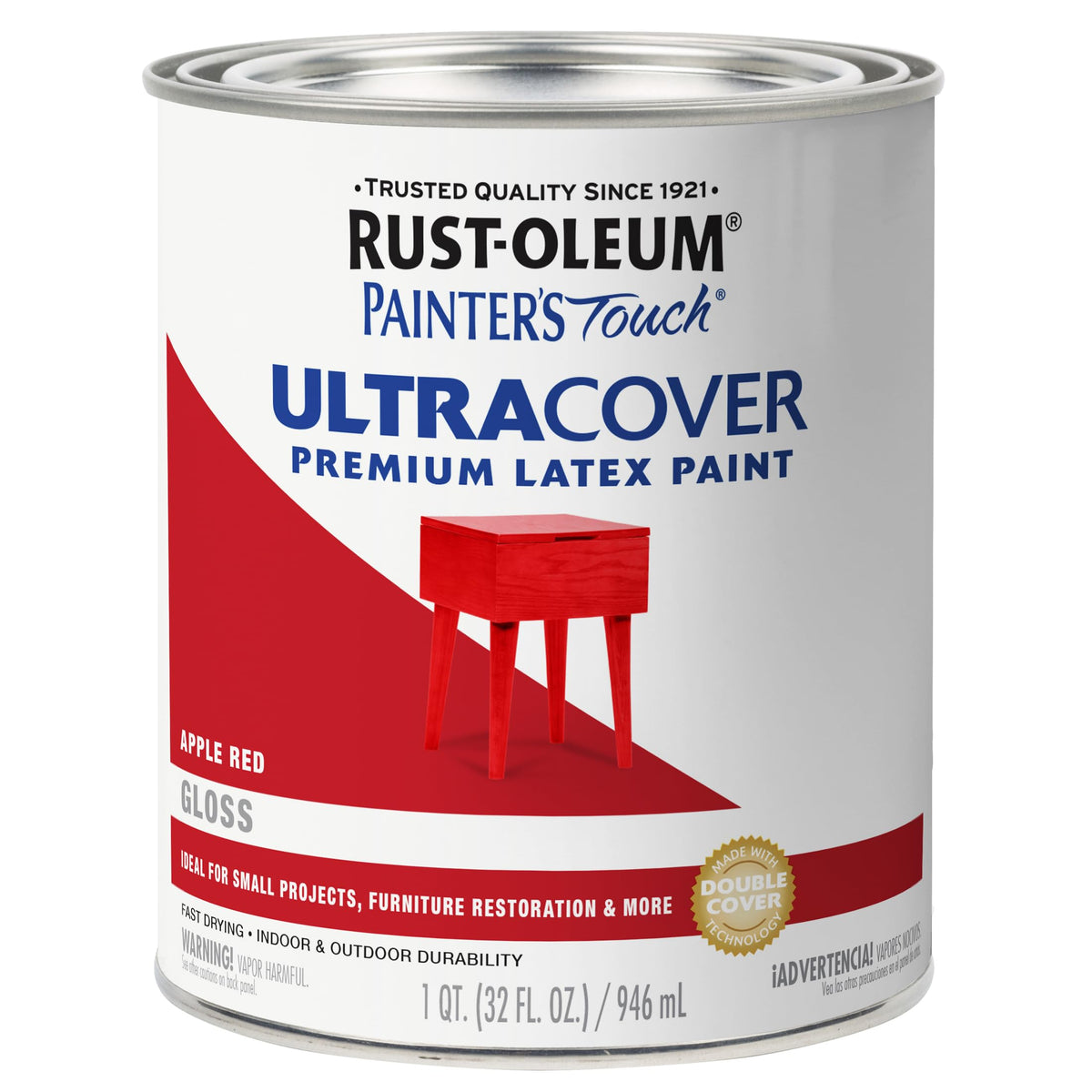 Rust-Oleum Painter's Touch Latex Brush-On Paint, Flat Black
