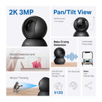 Tapo C201 Full HD Pan/Tilt Indoor Security Camera Pet Camera House Security