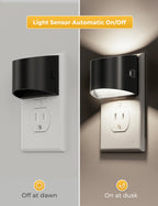 L LOHAS LED Night Lights Plug into Wall, Dimmable Night Light 2 Pack