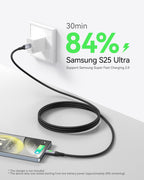 INIU USB C Cable, 2m White 100W Fast Charging Type C Cable