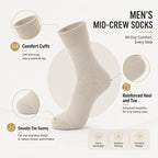 WeciBor Men's Bamboo Seamless Socks 6/12 Pack