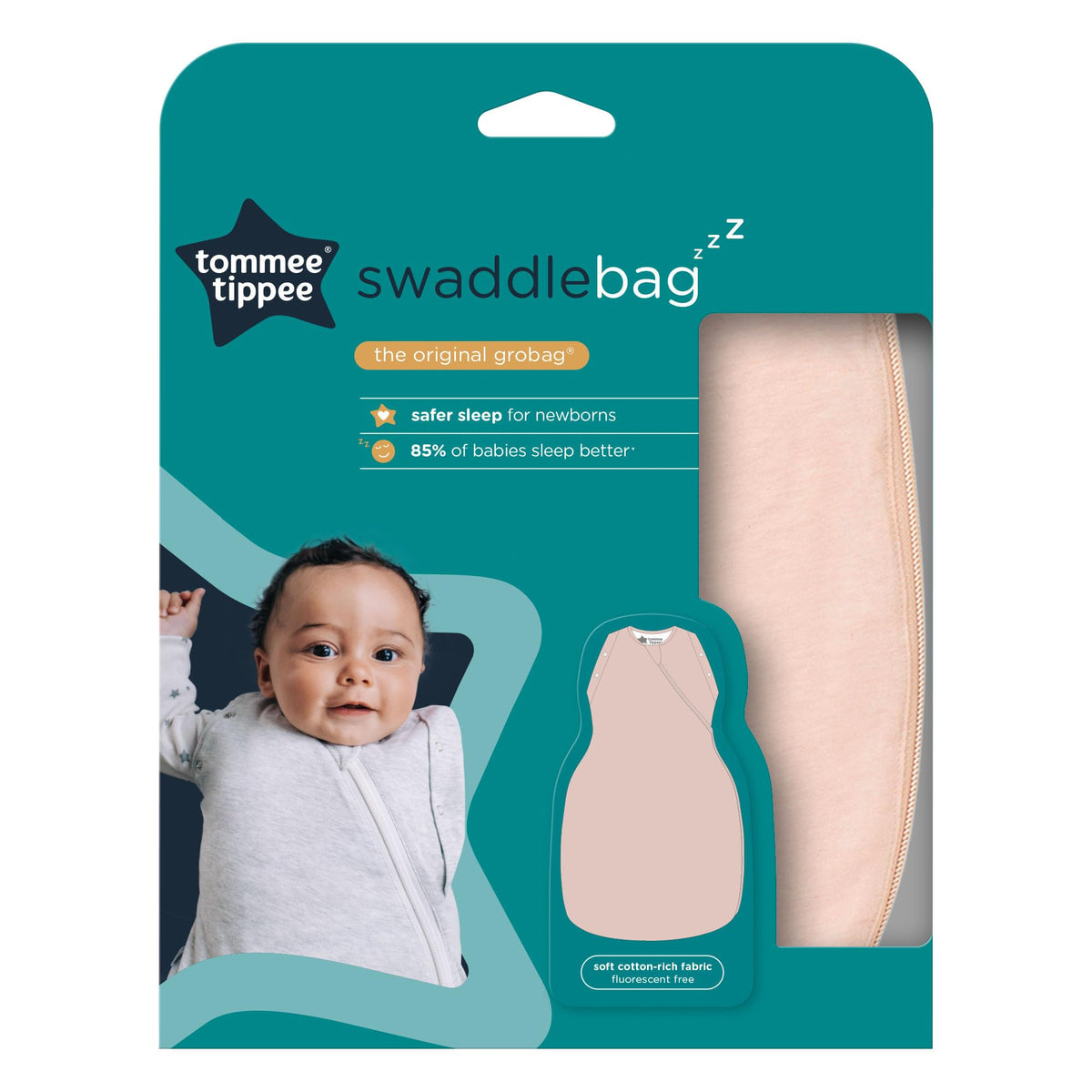 Tommee Tippee Swaddle Bag for Newborns 0-3m 1.0 Tog