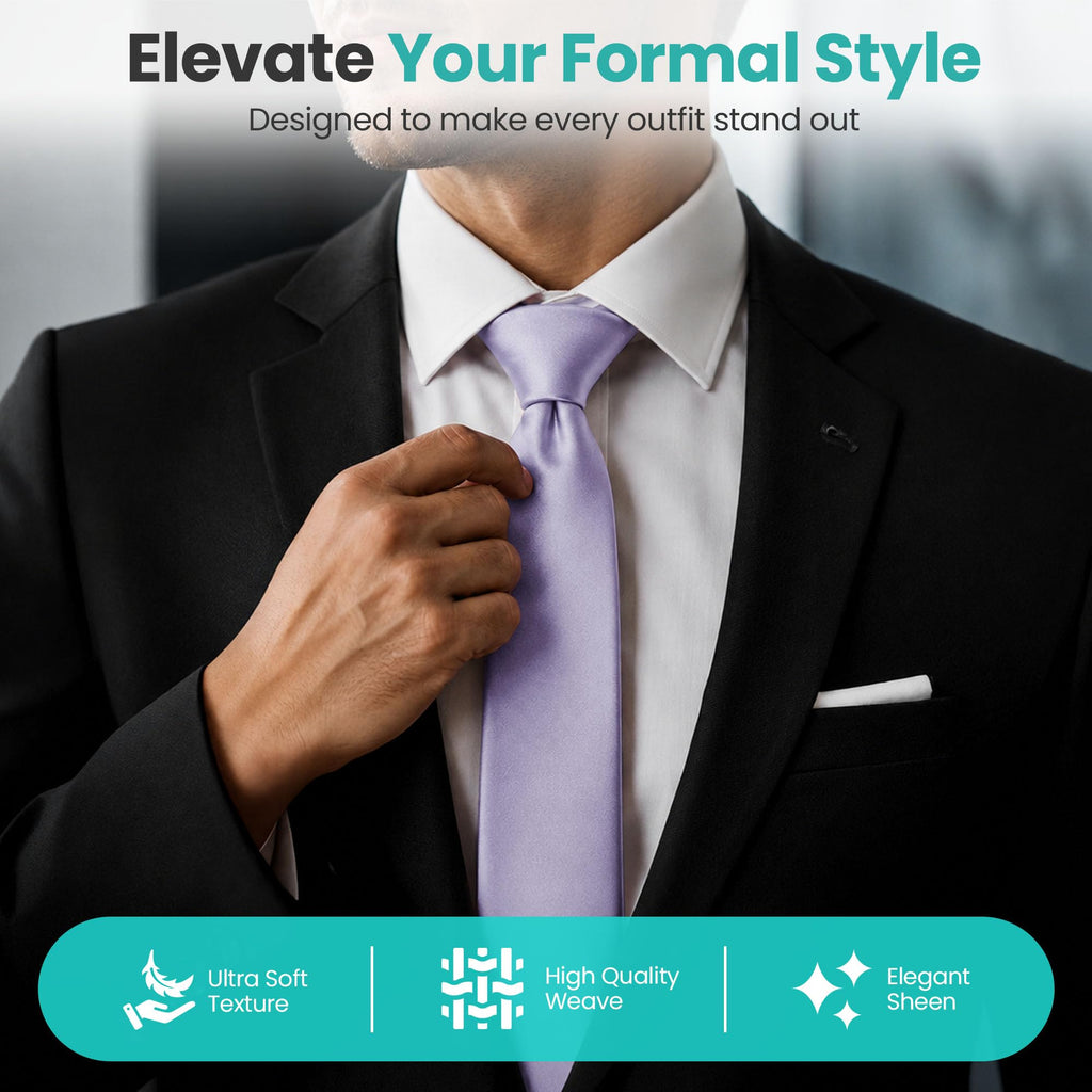 Trimming Shop 5cm Slim Skinny Solid Colour Necktie for Mens