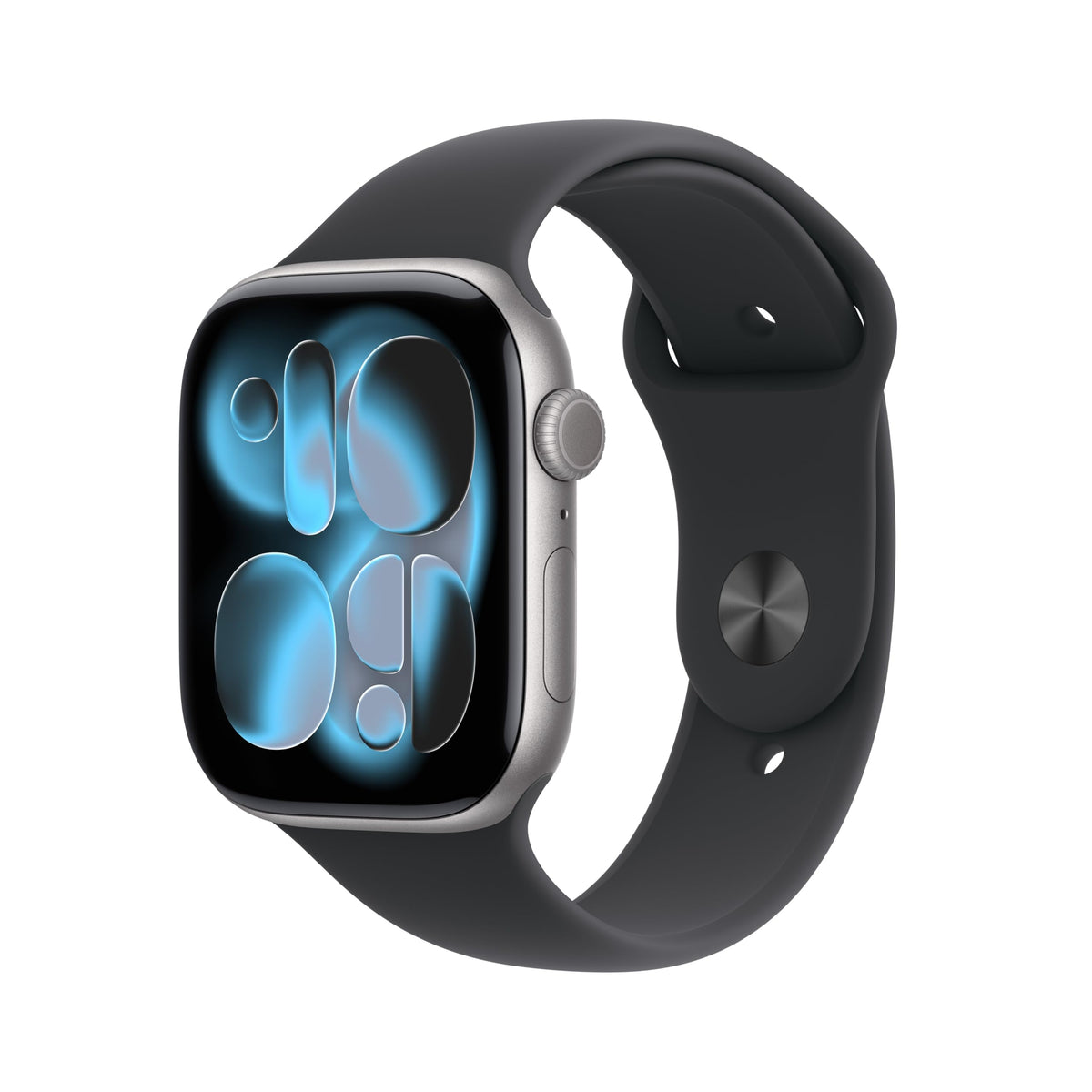 Apple Watch Series 11 GPS 42mm Smartwatch with Space Grey Aluminium Case with Black Sport Band S/M. Sleep Score, Fitness Tracker, Health Monitoring, Always-On Display, Water Resistant